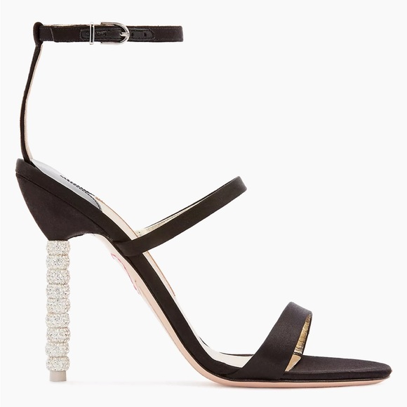 Sophia Webster Rosalind Crystal Leather Strappy Sandals - Picture 3 of 9